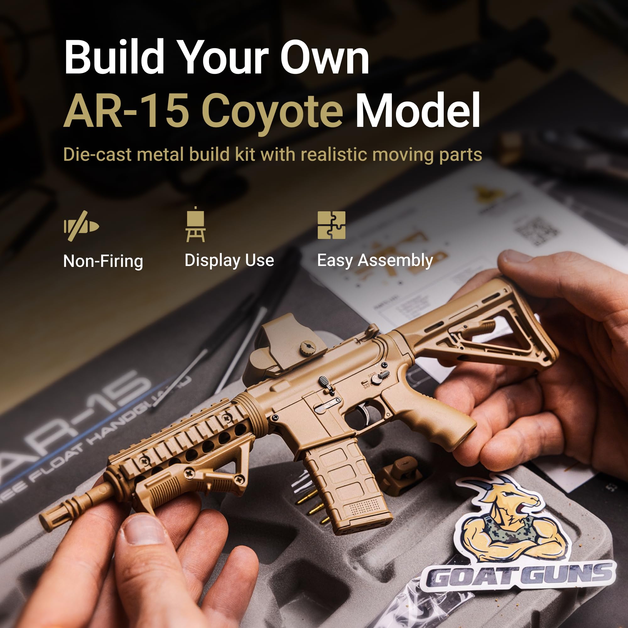 Amazon.co.jp: GOAT GUNS AR-15 モデル - 1:3 コレクタブルスケール